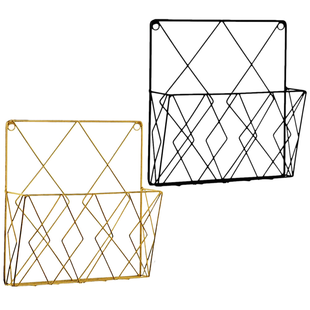 قطعتان من منظم الملفات المعدني - مراجعة Magazine Holder Rack وسعره