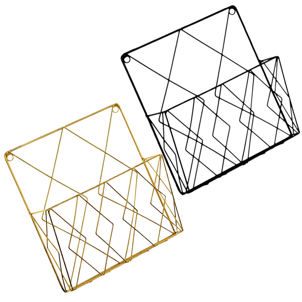 قطعتان من منظم الملفات المعدني - مراجعة Magazine Holder Rack وسعره